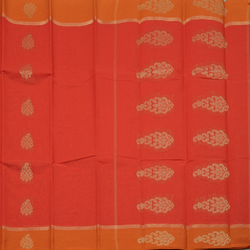 Hayagrivas Handloom Pure Cotton Saree in Royal Red KBE78D9-12
