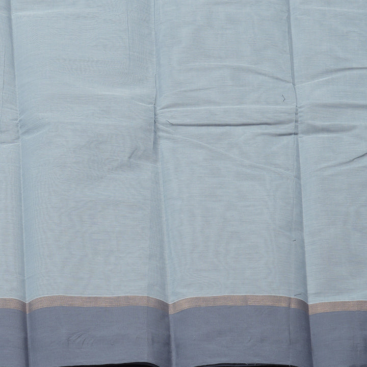 Hayagrivas Handloom Pure Cotton Saree in Graceful Silver Grey KBE78D9-22