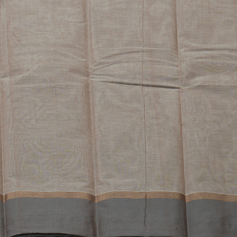Hayagrivas Handloom Pure Cotton Saree in Elegant Beige KBE78D9-5