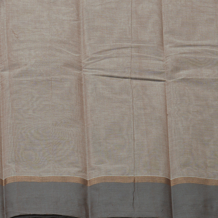 Hayagrivas Handloom Pure Cotton Saree in Elegant Beige KBE78D9-5