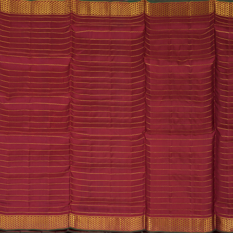 Hayagrivas Maroon Pure Ten Yards Silk Madisar KBE793H12-1