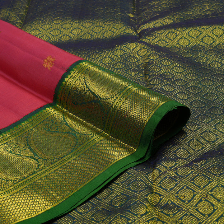 Hayagrivas Handloom Pure Kanjivaram Silk Saree in Majestic Red KBE793H4-2