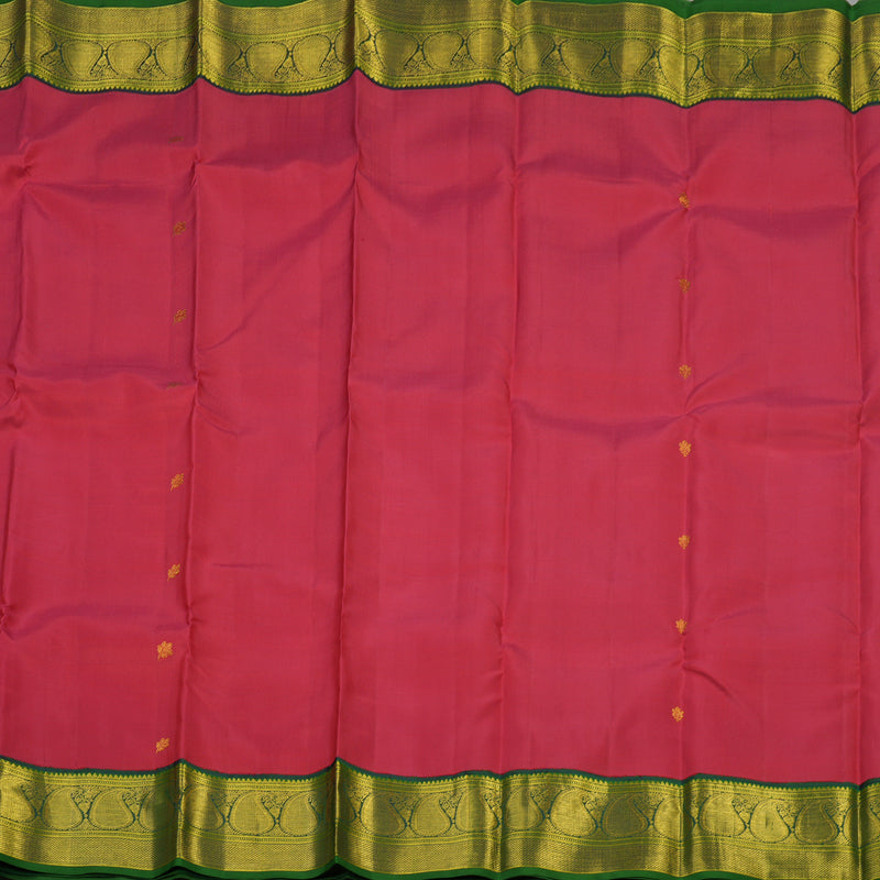 Hayagrivas Handloom Pure Kanjivaram Silk Saree in Majestic Red KBE793H4-2