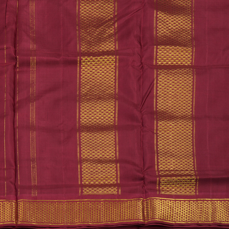 Hayagrivas Handloom Dark Green Ten Yards Silk Madisar KBE793H8-1