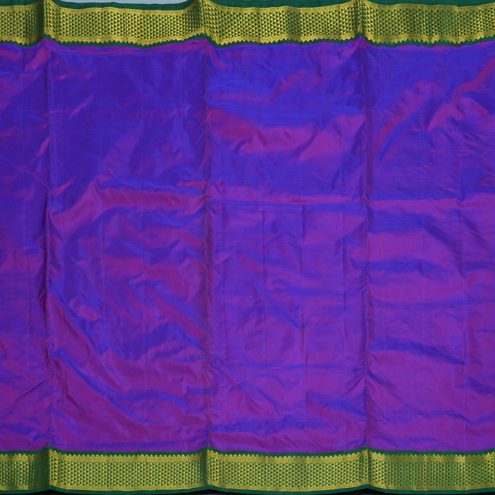 Hayagrivas Handloom Ten Yards Silk Saree with Dark Green Border KBE793H9-1