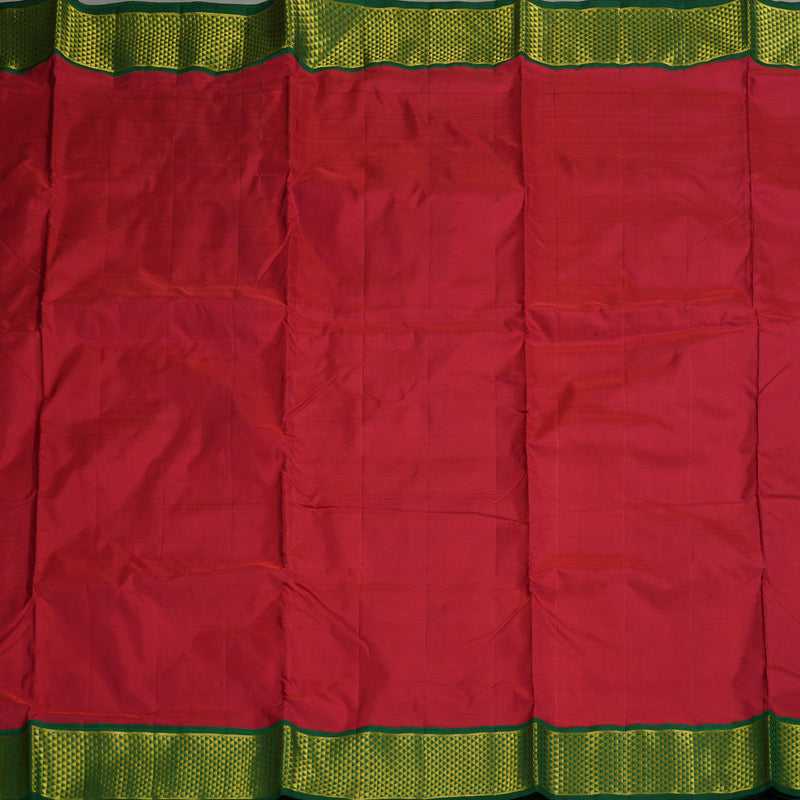 Hayagrivas Handloom Red Ten Yards Silk Madisar KBE793H9-2