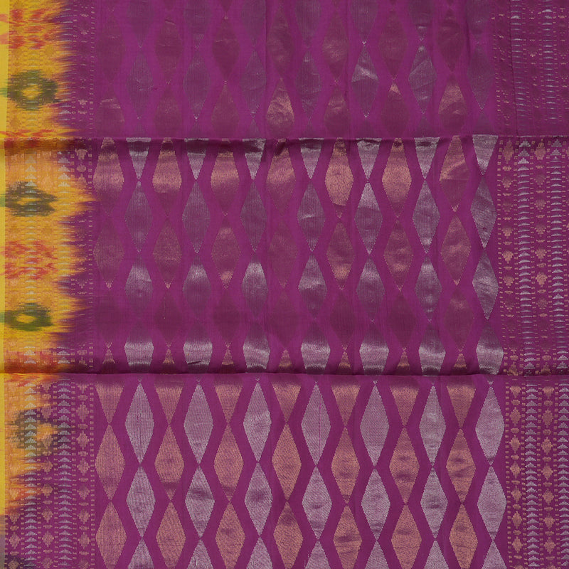 Hayagrivas Handloom Mango Yellow Soft Silk Saree KBE794H1-3