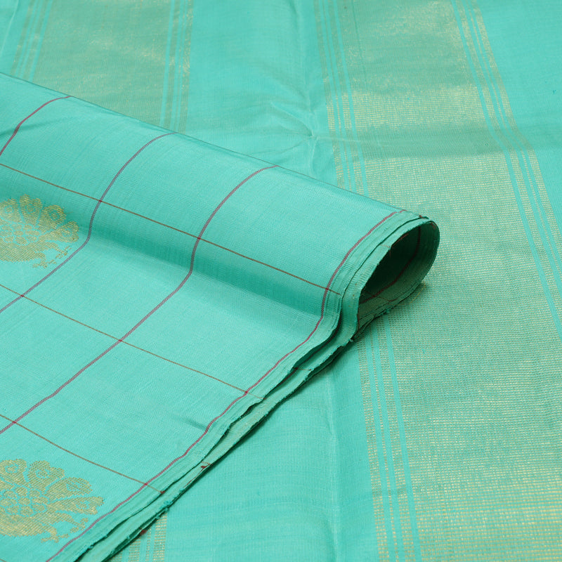 Hayagrivas Handloom Pure Kanjivaram Silk Saree in Soft Half Sandal KBE816H7-1