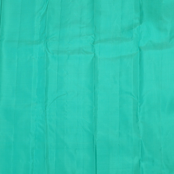Hayagrivas Handloom Pure Kanjivaram Silk Saree in Lustrous Sea Green KBE830H1-1