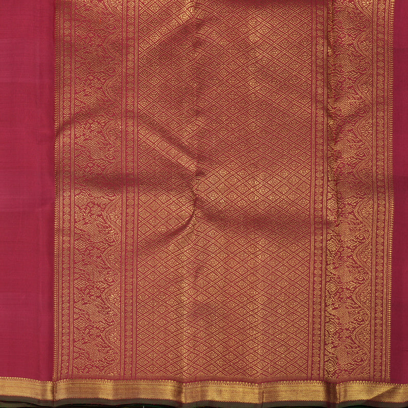 Hayagrivas Handloom Multicolour Checks Kanjivaram Silk Saree KBE840H1-1