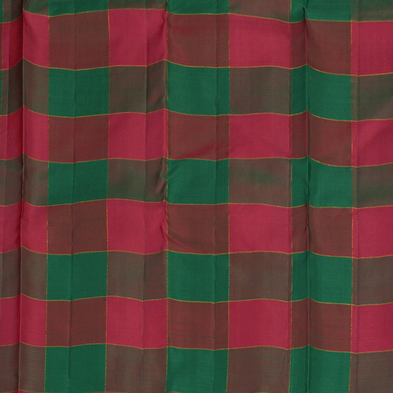 Hayagrivas Handloom Kanjivaram Silk Saree in refreshing Blue KBE841H3-1