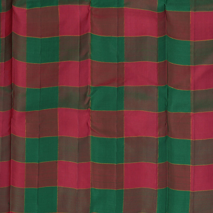 Hayagrivas Handloom Kanjivaram Silk Saree in refreshing Blue KBE841H3-1