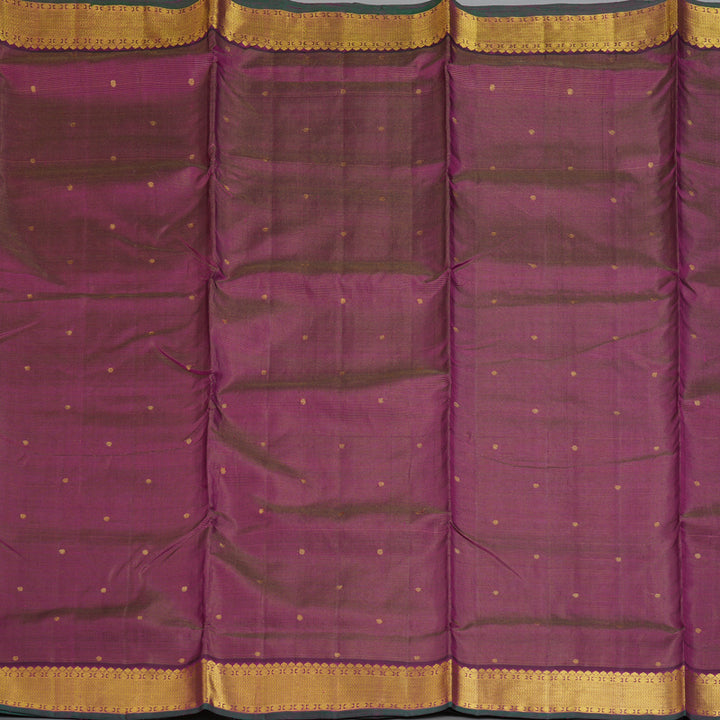 Hayagrivas Handloom Purple Ten Yards Silk Saree KBE845H10-1