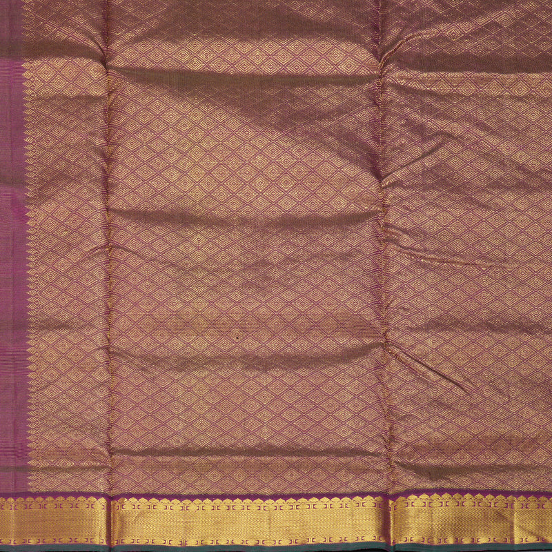Hayagrivas Handloom Purple Ten Yards Silk Saree KBE845H10-1