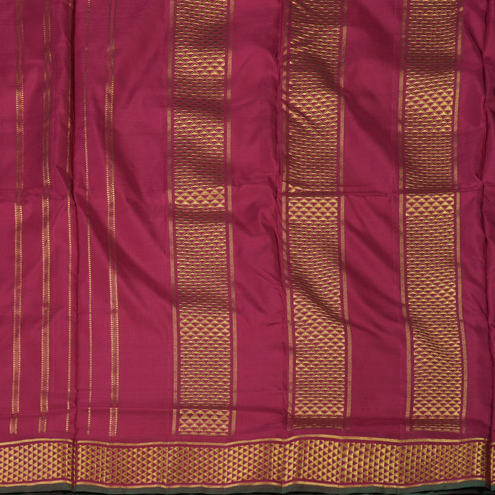 Hayagrivas Handloom Maroon Ten Yards Silk Madisar KBE845H8-1