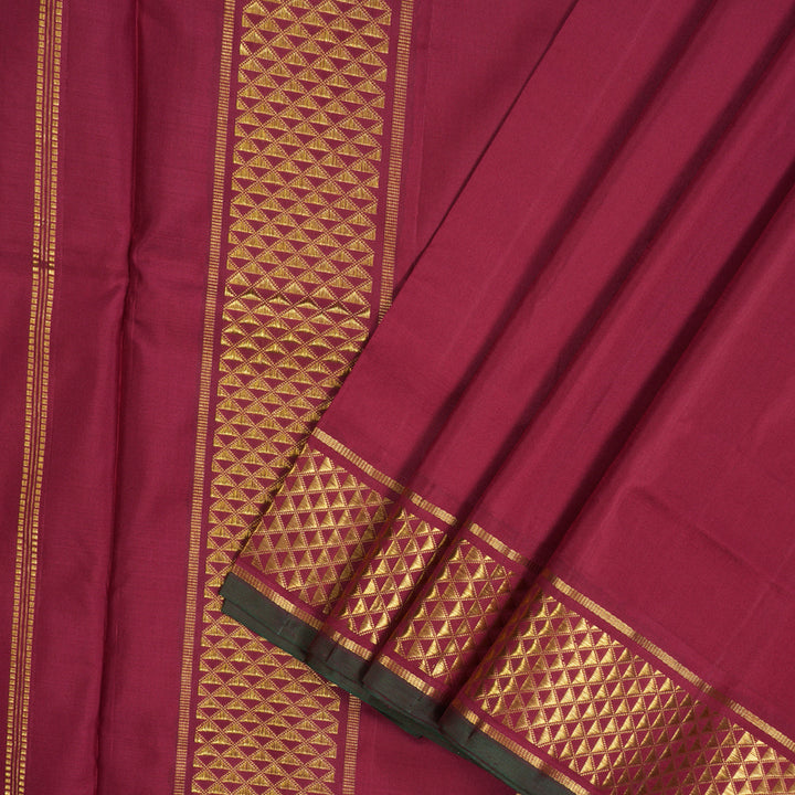 Hayagrivas Handloom Maroon Ten Yards Silk Madisar KBE845H8-1