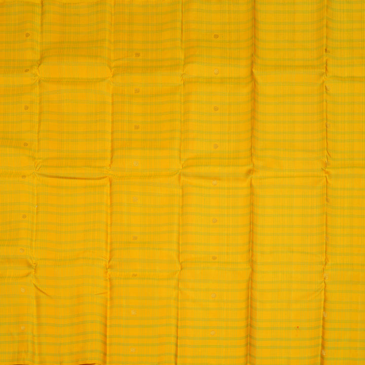 Hayagrivas Handloom Yellow Kanjivaram Silk Saree KBE853H13-5