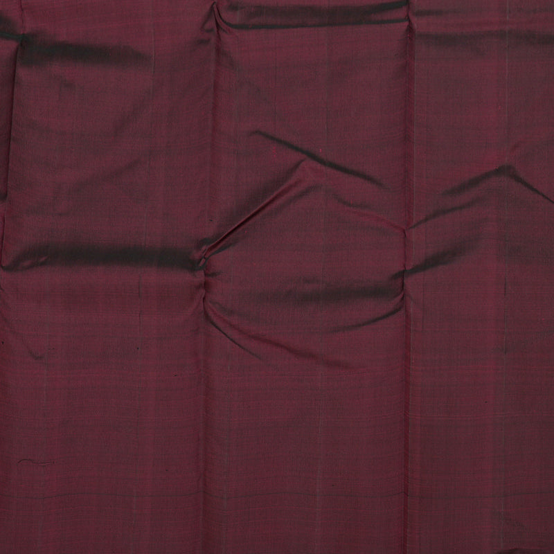 Hayagrivas Handloom Grey Kanjivaram Silk Saree with Maroon & Bottle Green Border KBE854H2-1