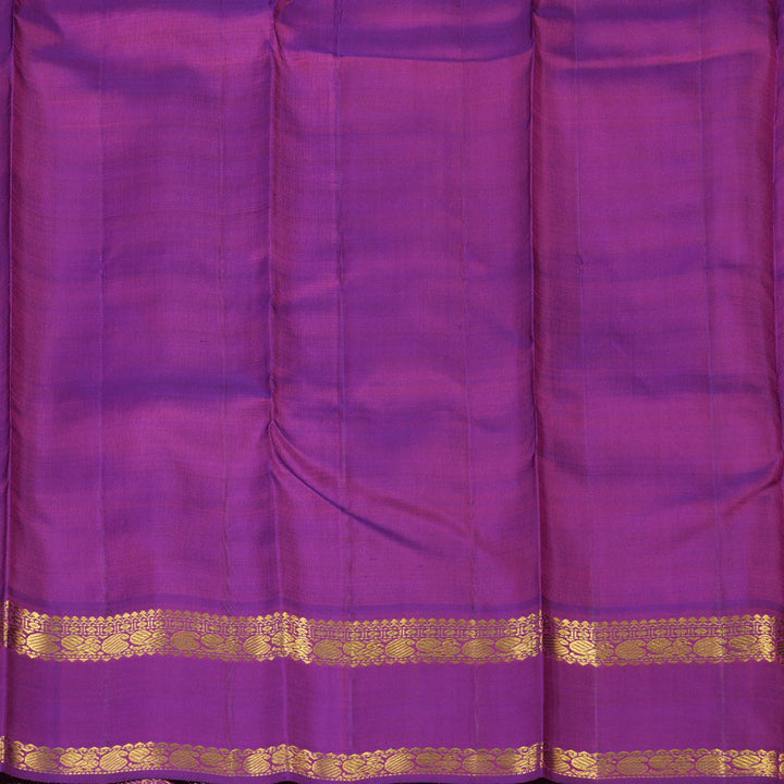 Hayagrivas Handloom Multicolour Checks Kanjivaram Silk Saree with Purple Border KBE855H13-1