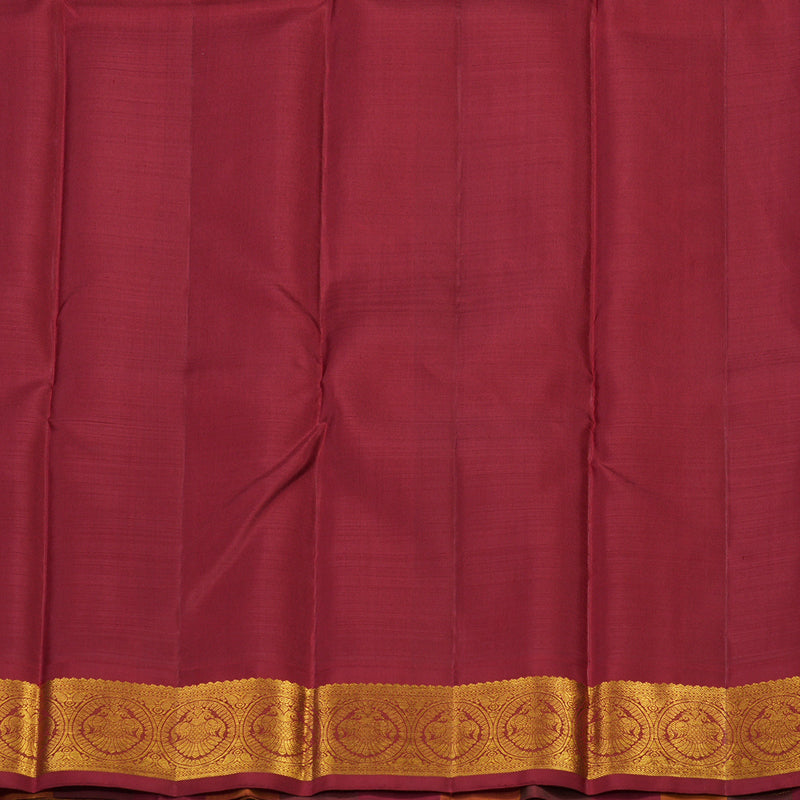 Hayagrivas Handloom Black Kanjivaram Silk Saree with Multicolour Border KBE856H3-3