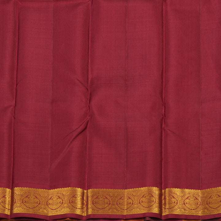 Hayagrivas Handloom Black Kanjivaram Silk Saree with Multicolour Border KBE856H3-3