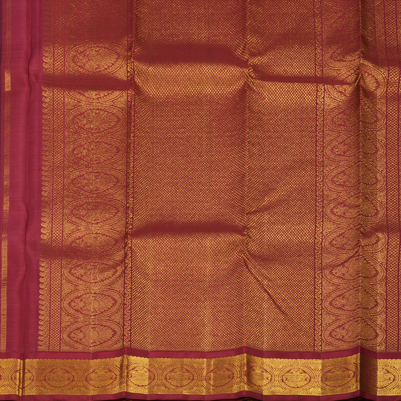 Hayagrivas Handloom Black Kanjivaram Silk Saree with Multicolour Border KBE856H3-3