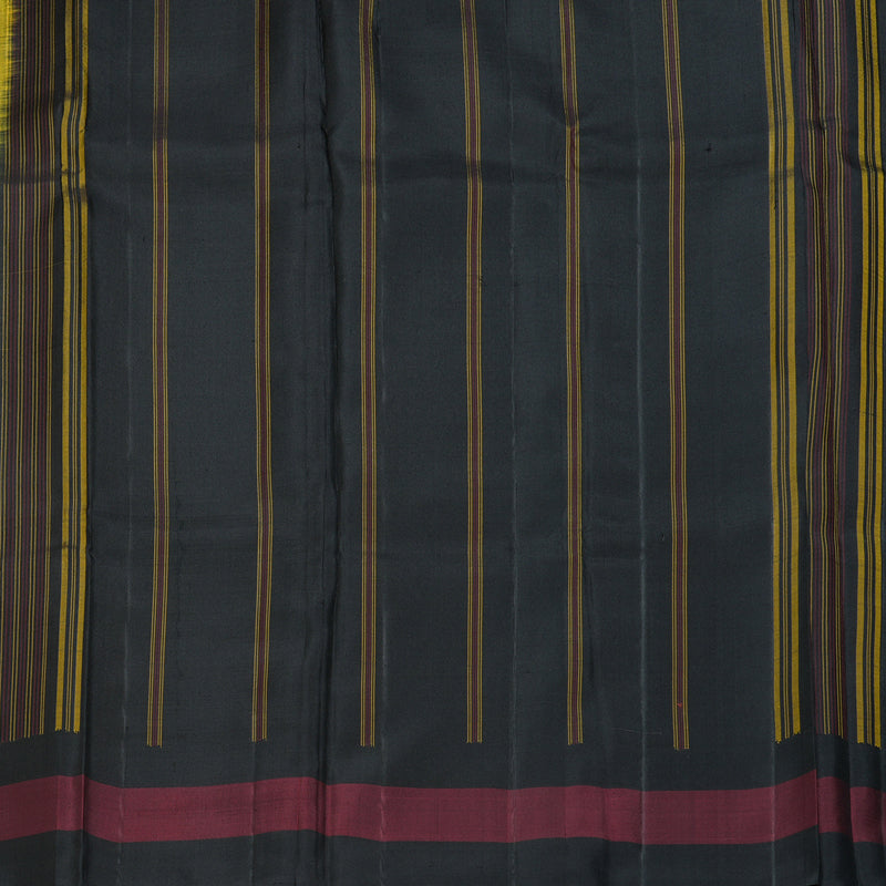 Hayagrivas Handloom Yellow Kanjivaram Silk Saree KBE866H11-2