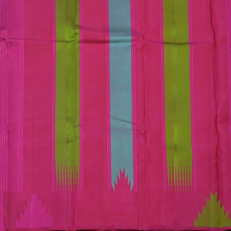 Hayagrivas Handloom Brown Kanjivaram Silk Saree KBE866H6-2