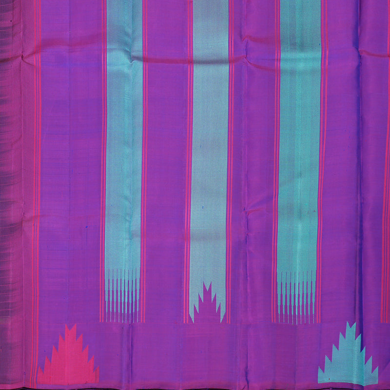 Hayagrivas Handloom Royal Blue Kanjivaram Silk Saree KBE866H6-4