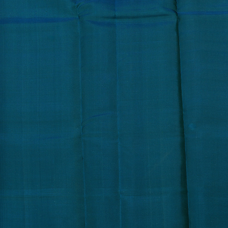 Hayagrivas Handloom Cream Kanjivaram Silk Saree with Bluish Grey Border KBE866H7-2