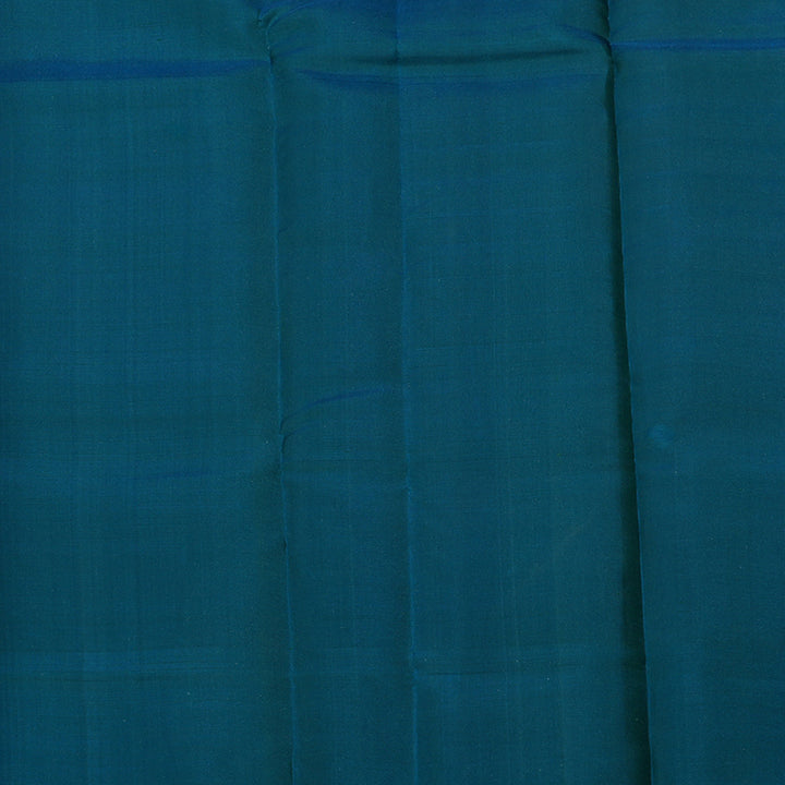 Hayagrivas Handloom Cream Kanjivaram Silk Saree with Bluish Grey Border KBE866H7-2