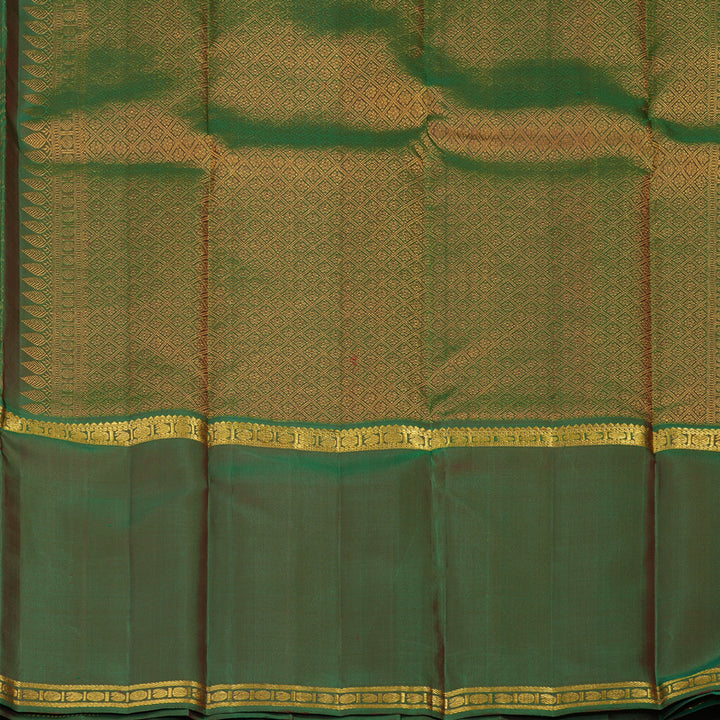 Hayagrivas Handloom Maroon Kanjivaram Silk Saree with Ganga Jamuna border KBE868H4-1