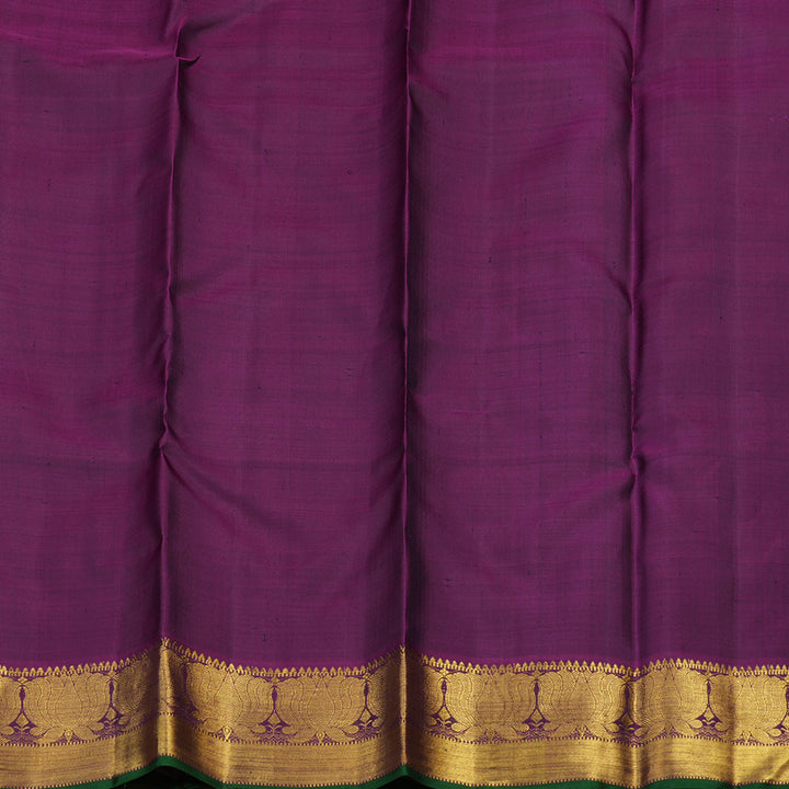 Hayagrivas Exclusive Handloom Bridal Kanjivaram Silk Saree in Lively Green KBE877H2-1