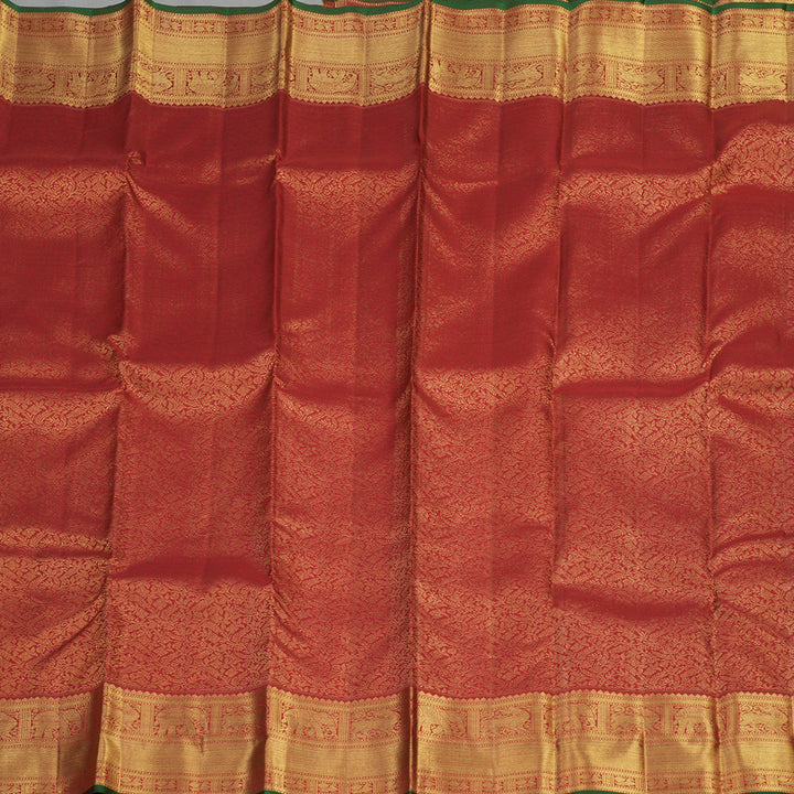 Hayagrivas Handloom Pure Kanjivaram Silk Saree in Majestic Maroon KBE878H4-1