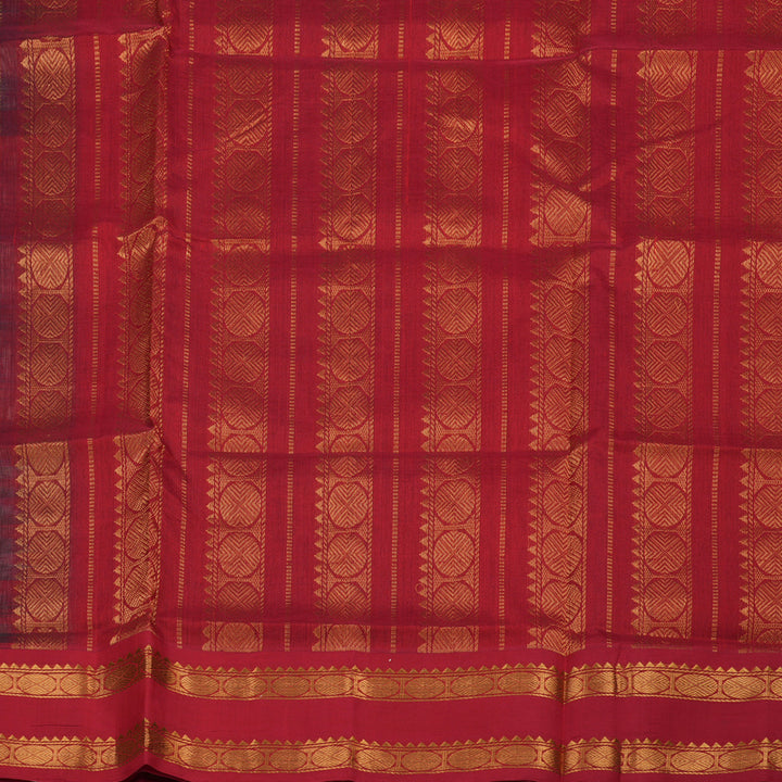Hayagrivas Handloom Pure Silk Cotton Saree in Royal Grey with Red KBE909H13-1