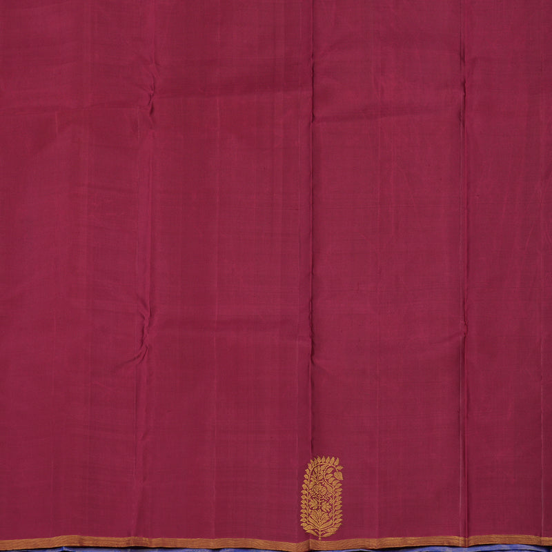 Hayagrivas Handloom MS Blue Kanjivaram Silk Saree KBE916H3-1
