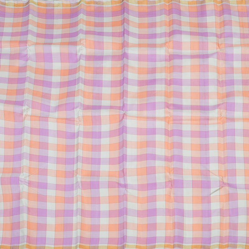 Hayagrivas Handloom Pure Kanjivaram Silk Saree in Vivid Multi-Colour Checks KBE919H2-1