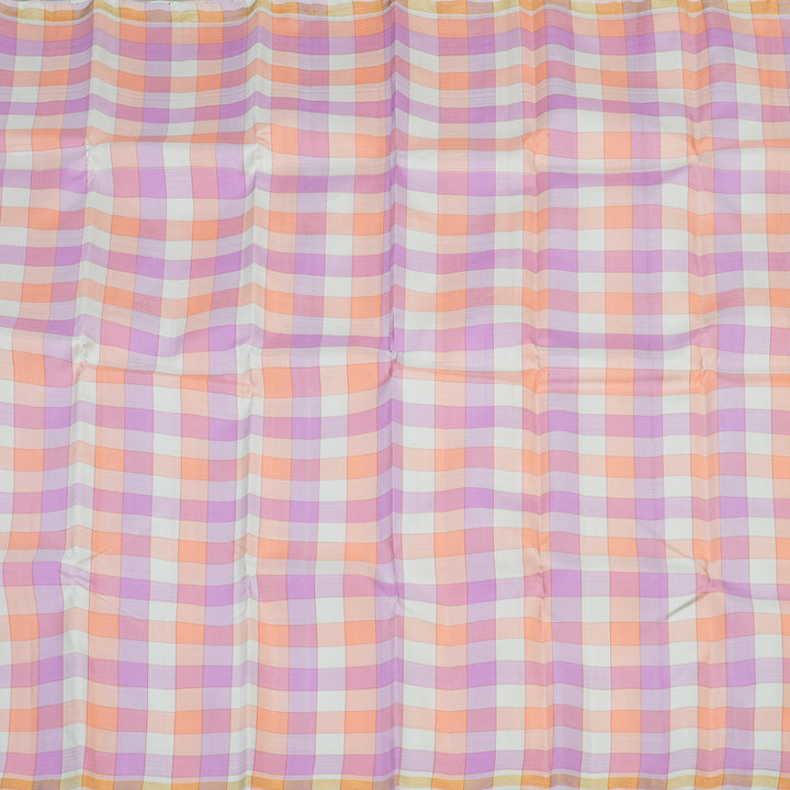 Hayagrivas Handloom Pure Kanjivaram Silk Saree in Vivid Multi-Colour Checks KBE919H2-1