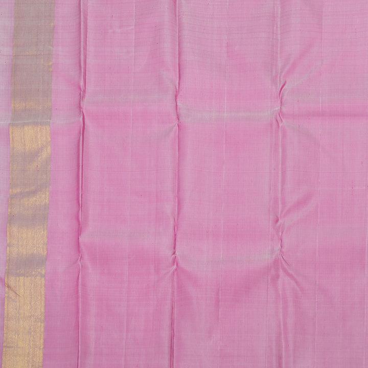 Hayagrivas Handloom Half White Kanjivaram Silk Saree with Multicolour Border KBE920H3-1
