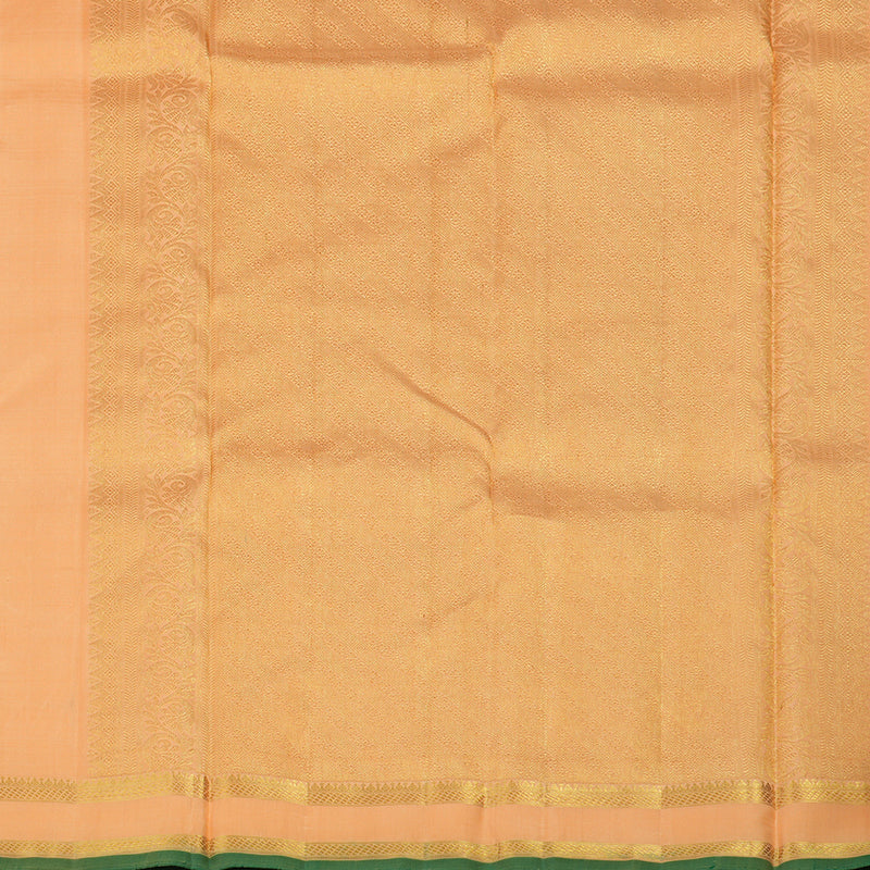 Hayagrivas Handloom Peach Orange Kanjivaram Silk Saree KBE925H5-1