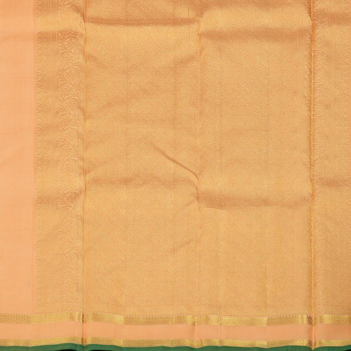 Hayagrivas Handloom Peach Orange Kanjivaram Silk Saree KBE925H5-1