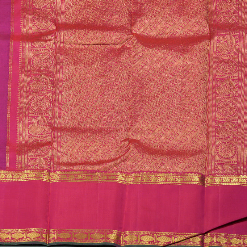 Hayagrivas Handloom Pure Kanjivaram Silk Saree in Radiant Purple KBE926H8-1