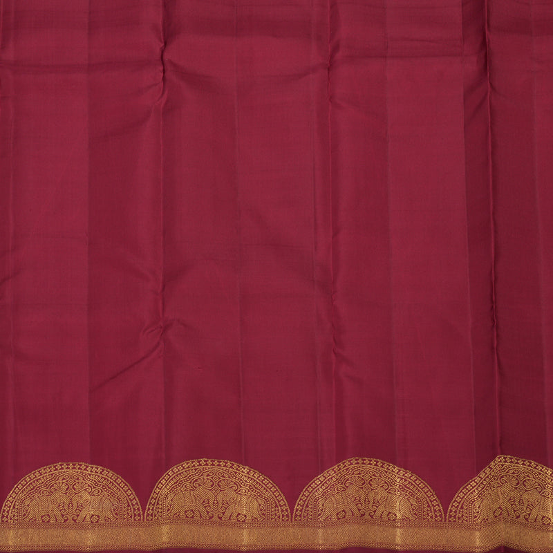 Hayagrivas Handloom Maroon Kanjivaram Silk Saree KBE927H8-1