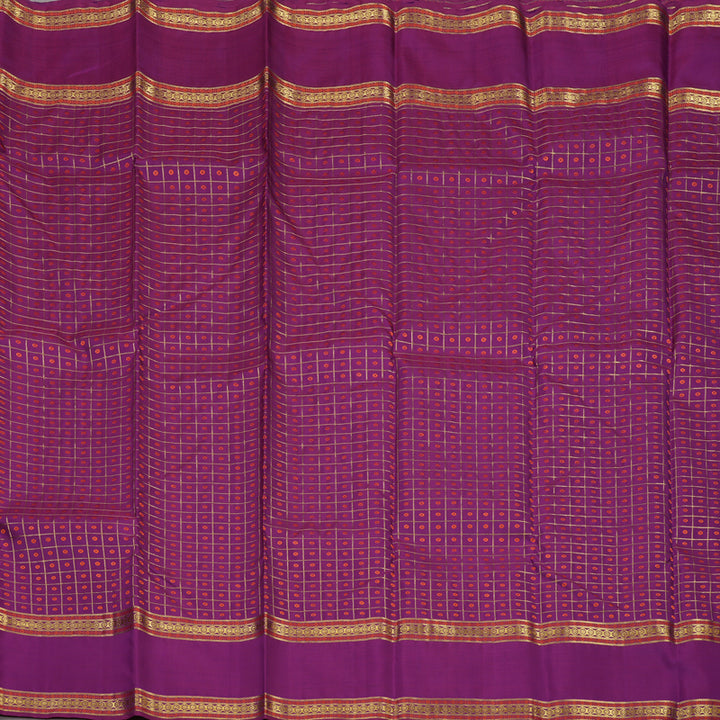 Hayagrivas Handloom Purple Kanjivaram Silk Saree KBE927H10-1