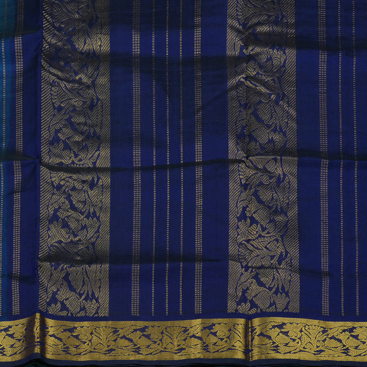 Hayagrivas Handloom Sky Blue Pure Silk Cotton Saree KBE942H6-6