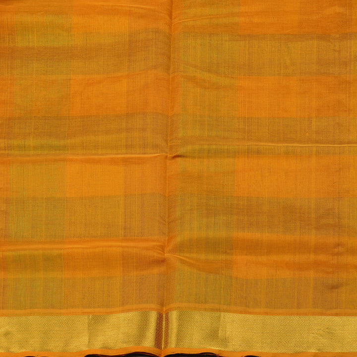 Hayagrivas Multicolour Pure Silk Cotton Saree with Tumeric Yellow Border KBE942H8-10