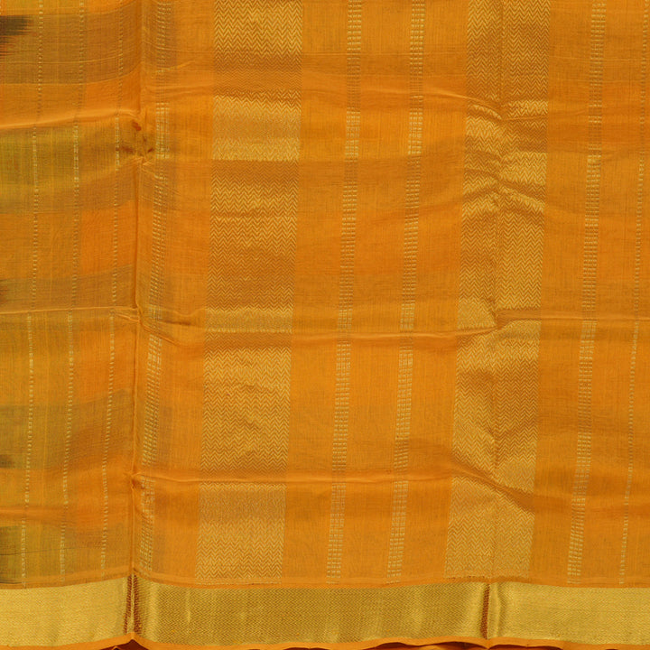 Hayagrivas Multicolour Pure Silk Cotton Saree with Tumeric Yellow Border KBE942H8-10
