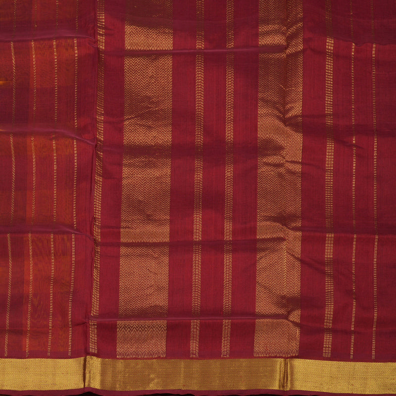Hayagrivas Handloom Multicolour Pure Silk Cotton Saree with Maroon Border KBE942H8-4