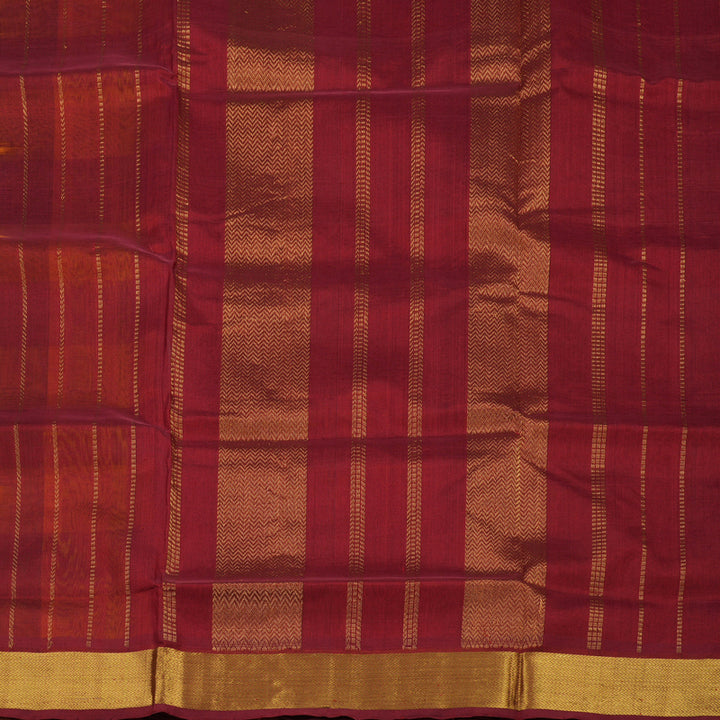 Hayagrivas Handloom Multicolour Pure Silk Cotton Saree with Maroon Border KBE942H8-4