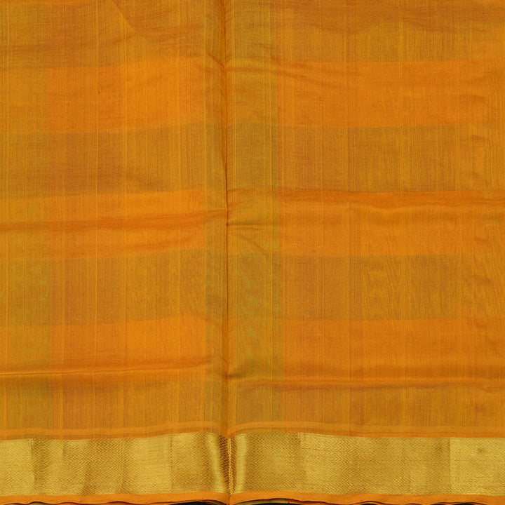 Hayagrivas Handloom Multicolour Pure Silk Cotton Saree with Tumeric Yellow Border KBE942H8-7